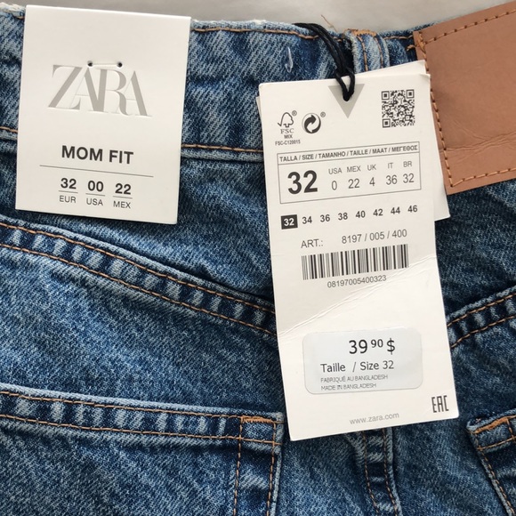Zara mom fit denim shorts - Picture 3 of 8